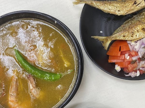 Sinigang na Hipon and Daing na Bangus