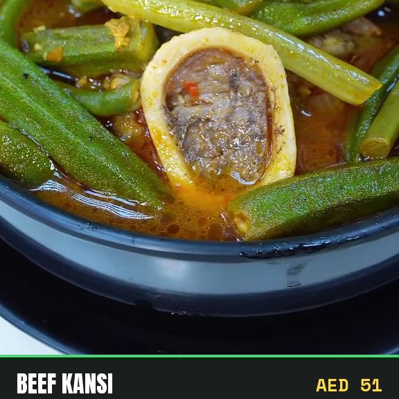 Kansi soup prepared at Pinoy Tambayan in Al Barsha